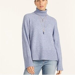 Blue wool blend J Crew Turtleneck Sweater